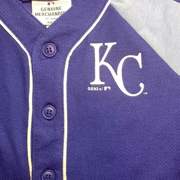Kansas City Royals Youth Jersey MLB Button Up  X Small NWT - Picture 2 of 9